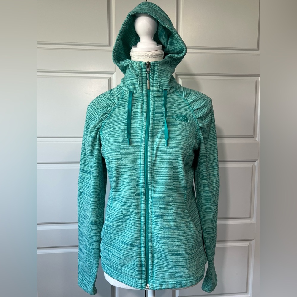 The North‎ Face Full Zip Hoodie Jacket Athletic Warm Up Turquoise Size Unknown